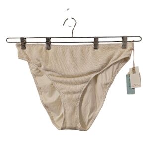 White Good American Women's Always Fits Good Waist Bikini Bottom